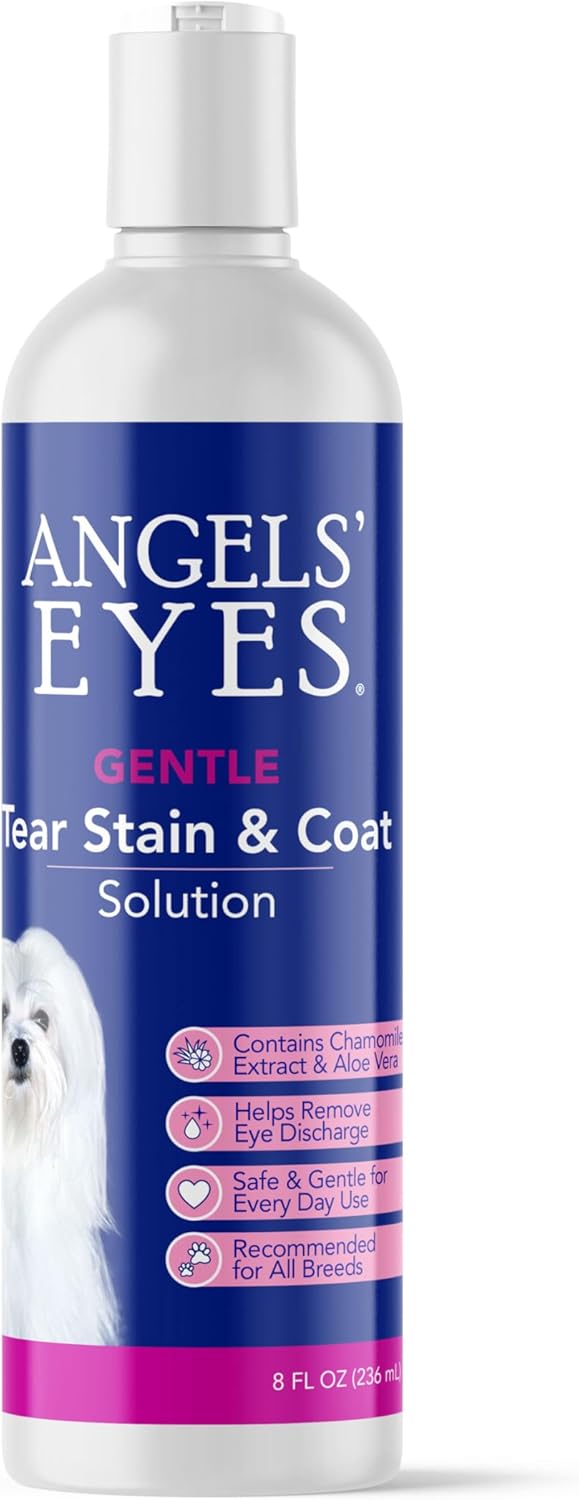 Angels' Eyes Gentle Tear Stain & Coat Solution for Dogs, Лосьон для глаз от слезотечения  для собак,236 мл (США)
