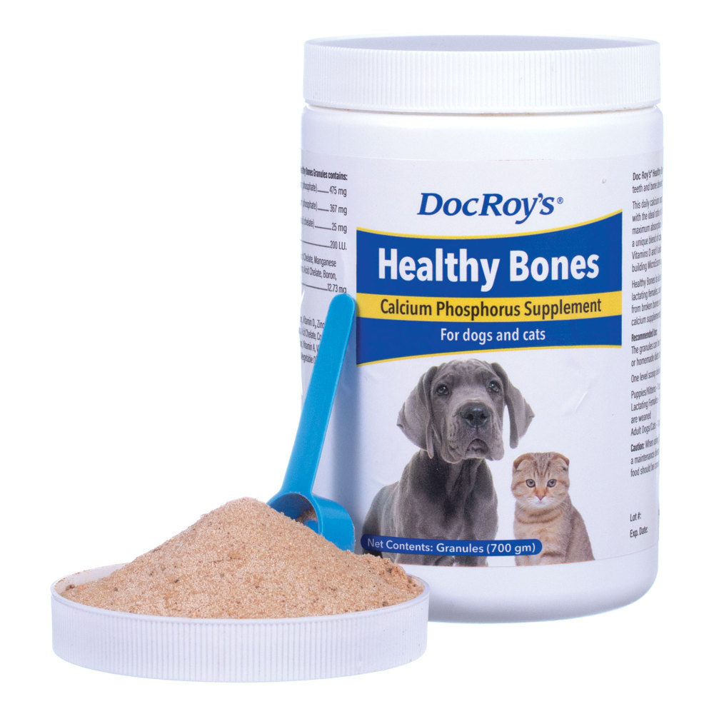 Doc Roys Healthy Bones, 700 gm (порошок) для щенков с кальцием, фосфором, магнием и витамин Д (700гр.) (США)