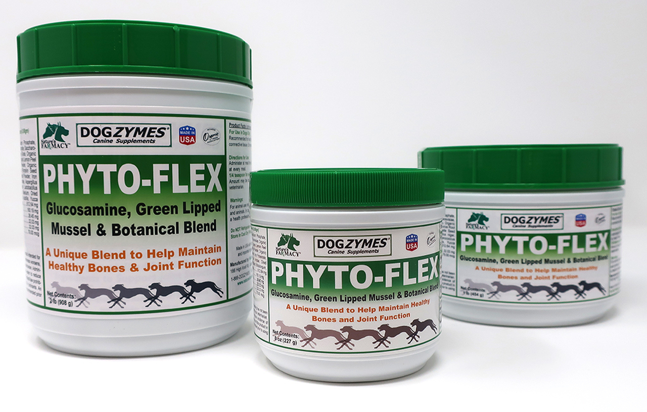 Dogzymes Phyto-Flex - Bone Joint Soft Tissue Support 8oz (227гр.) / Витамин. добавка для поддержания мягких тканей костного сустава (США)