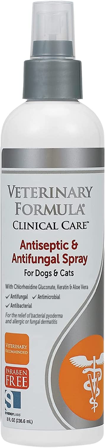 Veterinary Formula Clinical Care Antiseptic & Antifungal Spray, 8-oz spray Антисептический и противогрибковый спрей для собак и кошек 238 мл.(США).