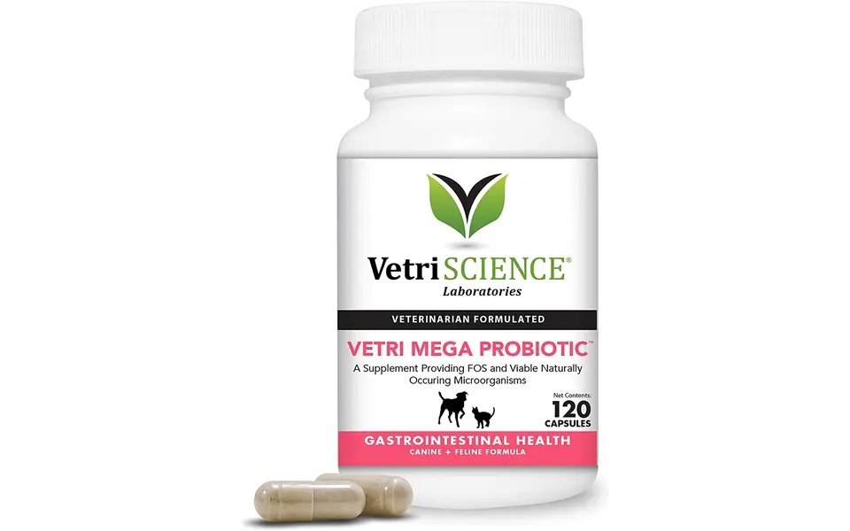 VetriScience Vetri-Mega Probiotic for Dogs & Cats - 120 Caps = пробиотик для собак/кошек 120 таб (США)