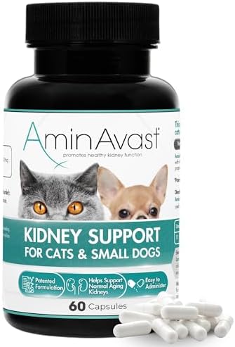 AminAvast Kidney Support for Cats (60 капс) - витамины для кошек и маленьких собак для поддержки печени(США)
