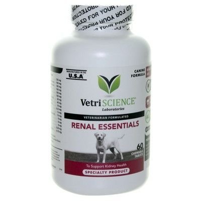 VetriScience Renal Essentials For Dogs Fish Flavor (60 Tabs)  витамины для собак (почки) (США)Жевательные таблетки с рыбным вкусом, для лечения и поддержания здоровья почек.