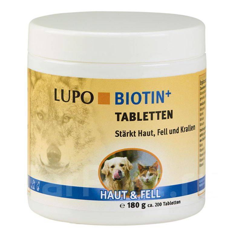 Luposan LUPO BIOTIN + Добавка для шерсти и кожи Люпосан Биотин плюc, для собак и кошек , 450 таб.(Германия)