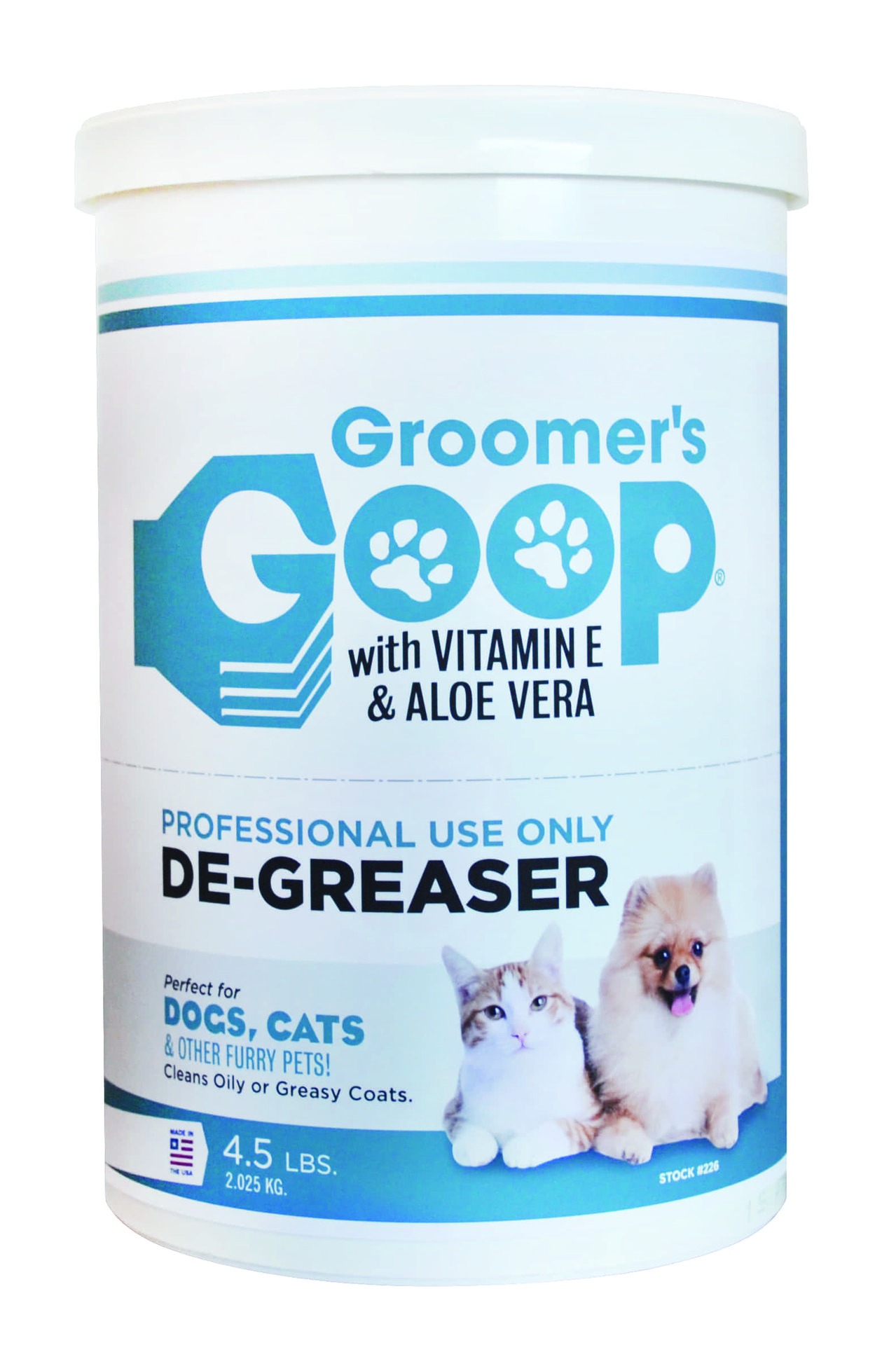 GROOMER`S GOOP (США)/Грумерс Гуп Обезжиривающая паста для шерсти Degreaser с Алое и вит.Е(2 kg)