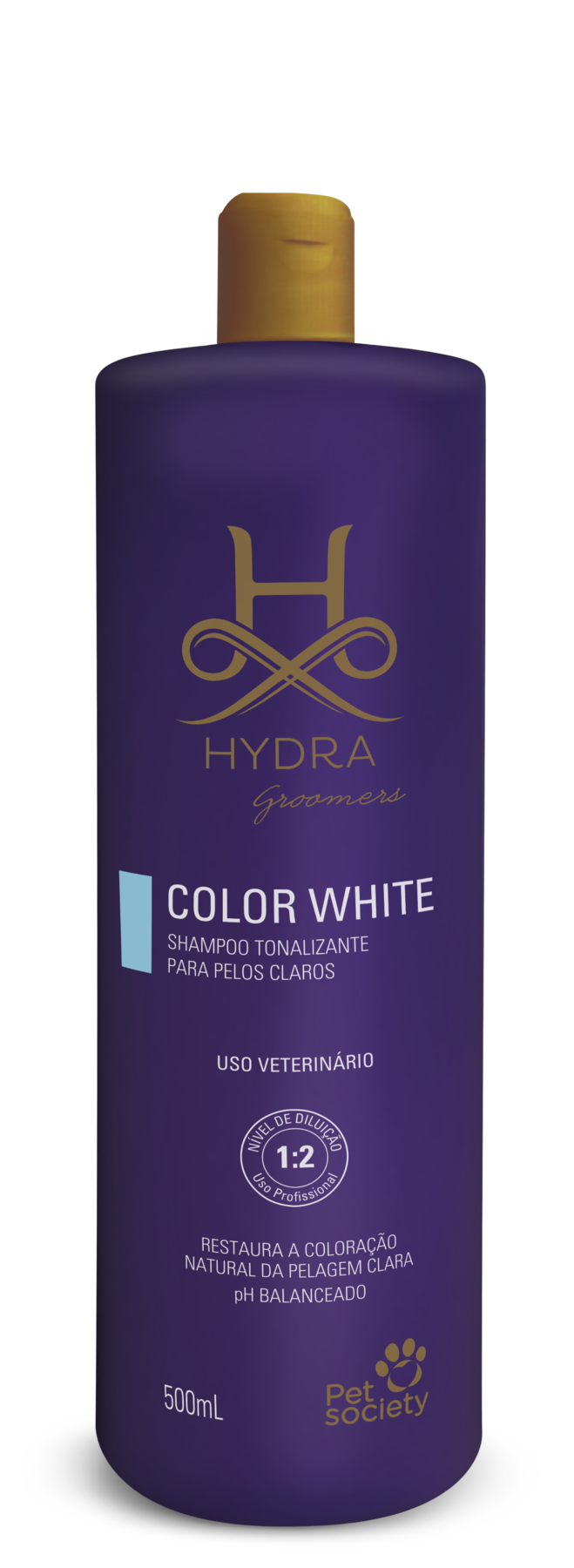 HYDRA Color White shampoo 500 ml Тонирующий шампунь для светлой шерсти