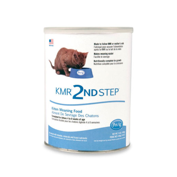 KMR Pet-Ag Заменитель материнского молока для котят 2 Ступень, 4-8 недель.(порошок) KMR 340гр. (США)
