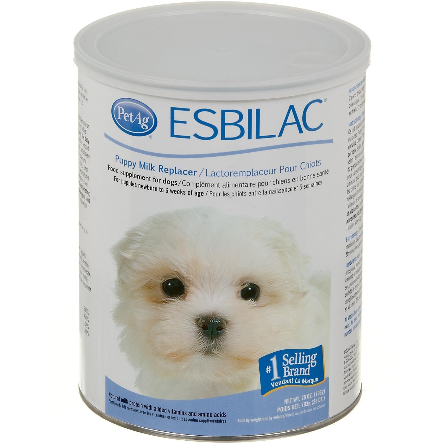 PetAg Puppy Milk Replacer Esbilac - заменитель молока для щенков с 0 мес.(порошок) 340гр. (США) (срок 08.2020г.)