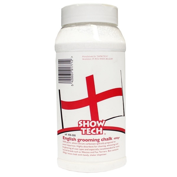 SHOW TECH English Grooming Chalk грумерская пудра белая 400 г (Бельгия)