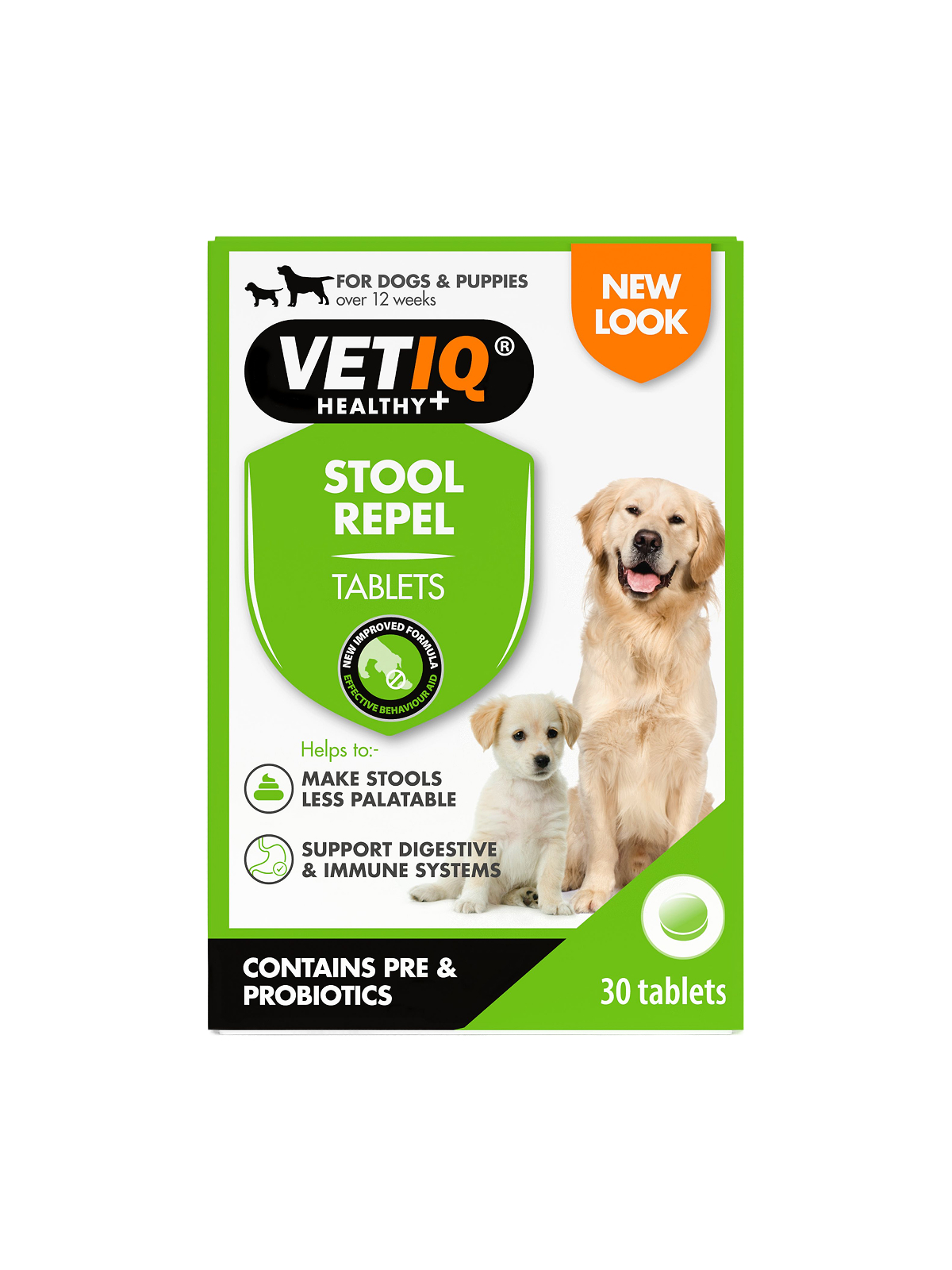 VETIQ Stool Repel. Добавка для коррекции пищевого поведения у собак (копрофагия-поедание фикалий), 30 шт.( Ирландия)