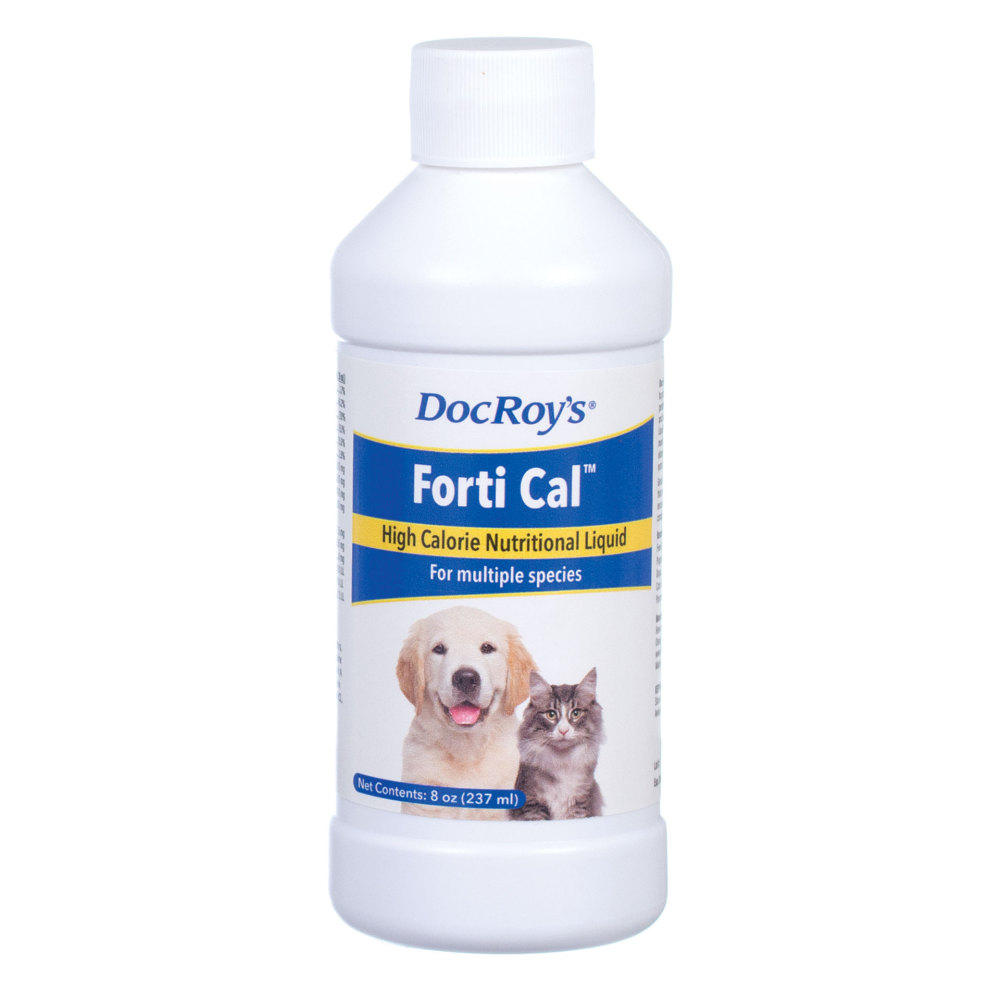 Doc Roy's Forti Cal Liquid - 8 oz, Vanilla жидкость высококаллорийная для щенков и котят (237 мл.) (США)