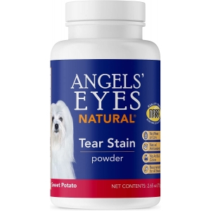 Angels' Eyes Natural Sweet Potato Powder Tear Stain Supplement for Dogs & Cats, Порошок, средство от слезотечения  для собаки кошек, вкус сладкий картофель 75 гр(США)