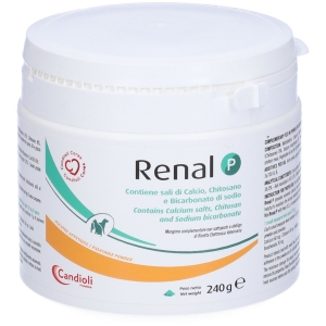 Candioli Renal Р 240 гр Специальная добавка для кошек и собак при почечной недостаточности, содержит соли кальция, хитозана и бикарбоната натрия.(Италия)