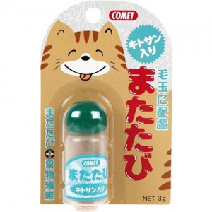 Мататаби в порошке с хитозаном 3 гр (Японская кошачья мята), для нормализации психического состояния кошки (Япония)