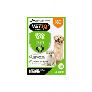 VETIQ Stool Repel. Добавка для коррекции пищевого поведения у собак (копрофагия-поедание фикалий), 30 шт.( Ирландия)