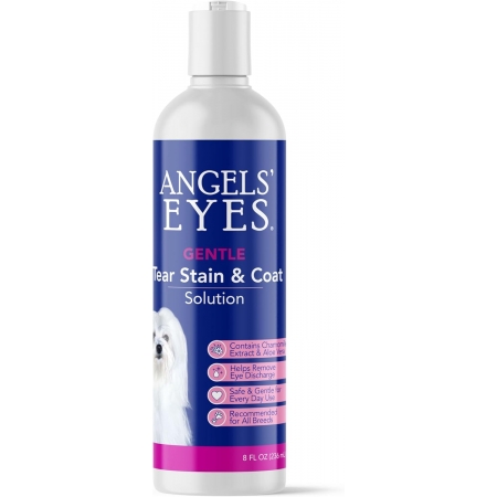 Angels' Eyes Gentle Tear Stain & Coat Solution for Dogs, Лосьон для глаз от слезотечения  для собак,236 мл (США)