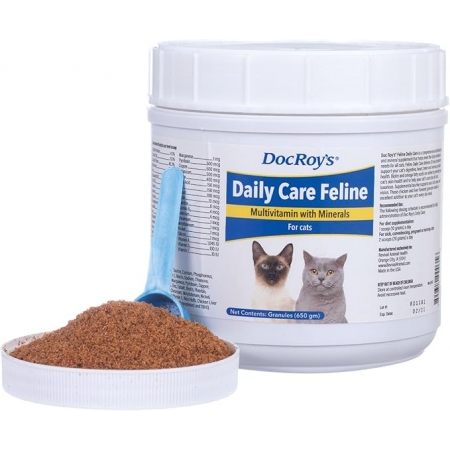 Doc Roy's® Daily Care, гранулы, 650 gm Мультивитамины для кошек, поддерживающие здоровье пищеварительной системы, сердца, мозга и нервной системы (США)