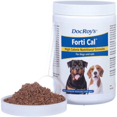 Doc Roy's Forti Cal  высококалорийная добавка, гранулы, 454 гр.  для щенков и котят  (США)