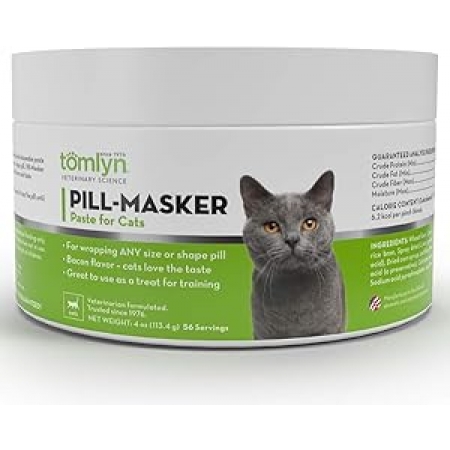 Tomlyn Pill-Masker, (4 oz) Паста для обертывания таблеток для кошек (маскировочная паста) 113 гр.