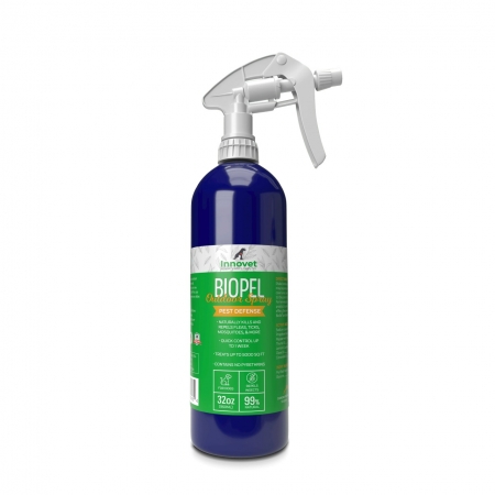Innovet BIOPEL indoor spray 4 oz (240мл) - Спрей от блох и клещей для собак и кошек. (США)