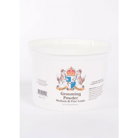 *Crown Royale Grooming Powder Medium Fine Coats МF 2 3/4 lb, Груминг для тонкой, шелковистой и средней шерсти, 1,25 кг., (США)