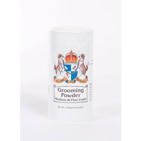 *Crown Royale Grooming Powder Medium Fine Coats МF 1 lb, Груминг Пудра для тонкой, шелковистой и средней шерсти., 454 гр., (США)