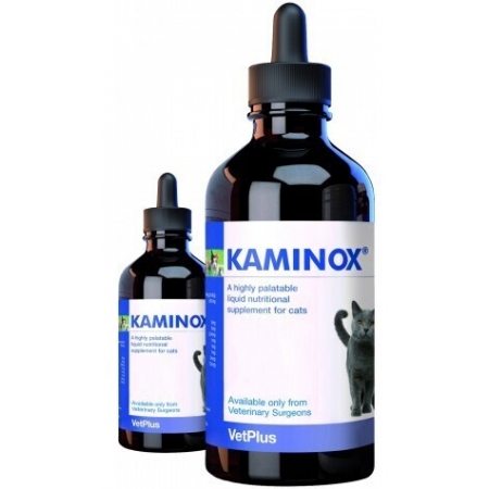 VetPlus Kaminox Cats Жидкость для собак и кошек, страдающих от ХПН или других заболеваний, связанных с пониженным уровнем калия.,120мл(Германия)