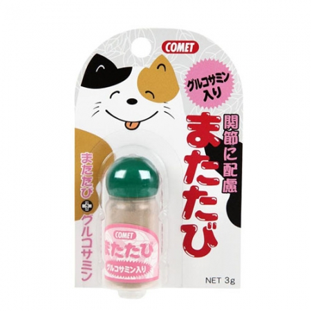 Мататаби в порошке с глютозамином 3 гр (Японская кошачья мята), для нормализации психического состояния кошки (Япония)