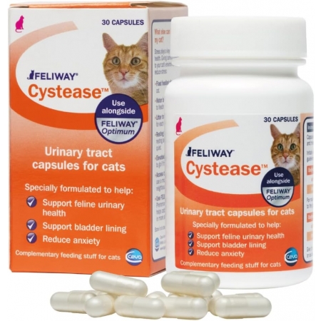 Feliway Cystease - 30 капсул Феливей Цистиз для эффективной помощи в лечении цистита у кошек.