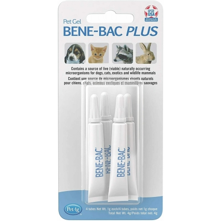 Bene Bac Plus Gel (Бене Бак) пробиотик для домаш.животных в тубе гель 4*1 мл. PetAg (США)